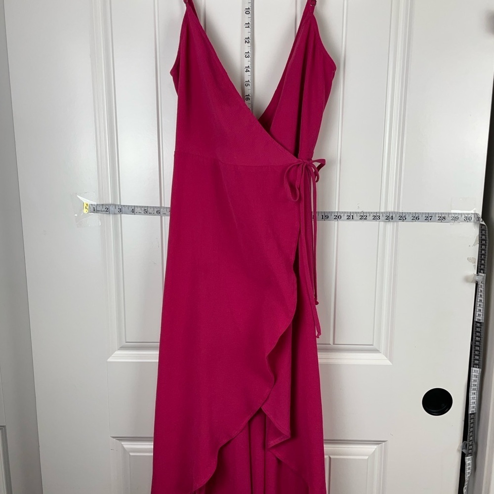 Show Me Your Mumu Pink Wrap Dress